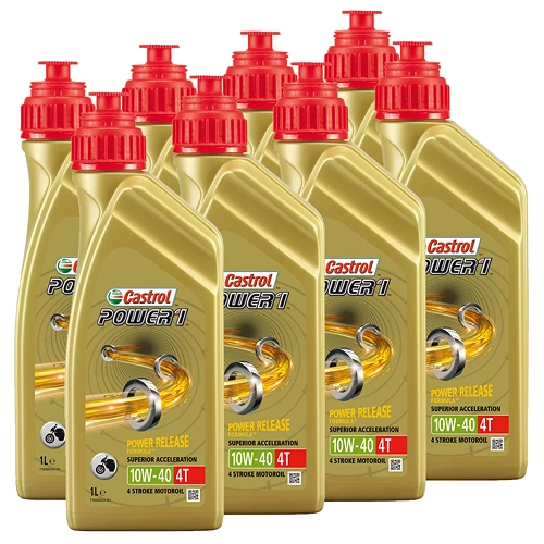 CASTROL 8x 1 L Power 1 4T 10W-40 15043E 1 CASTROL 8x 1 L Power 1 4T 10W-40 15043E