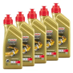 CASTROL 5x 1 L Power 1 Racing 4T 5W-40 14EAFF