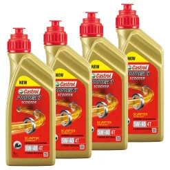 CASTROL 4x 1 L Power 1 Scooter 4T 5W-40 154F86