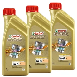 CASTROL 3x 1 L EDGE FLUID TITANIUM 0W-20 V 15DA96
