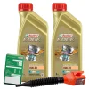 CASTROL 2x 1 L EDGE FLUID 0W-30 + Ölwechsel-Anhänger + Trichter 1533F3