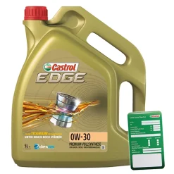 CASTROL 5 L EDGE FLUID 0W-30 + Ölwechsel-Anhänger 1533DD