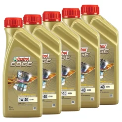 CASTROL 5x 1 L EDGE FLUID TITANIUM 0W-40 A3/B4 15336D