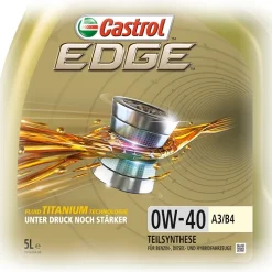 CASTROL 6 L EDGE FLUID TITANIUM 0W-40 A3/B4 15337F -Chemie Geschäft 1444389