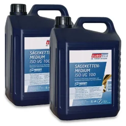 EUROLUB 2x 5 L Sägekettenmedium+ Schutzbrille+ Handschuhe 538005 -Chemie Geschäft 1715644