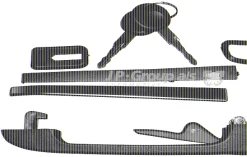 JP GROUP Türgriff Vorne Mit Schloss Und Schlüssel 1187100480