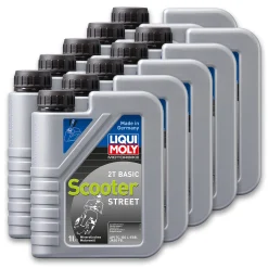 LIQUI MOLY 10x 1 L MOTORÖL Motorbike 2T Basic Scooter Street 1619