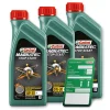 CASTROL 3x 1 L Magnatec Stop-Start 5W-30 S1 + Ölwechsel-Anhänger 15C2BA