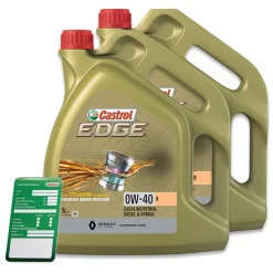 CASTROL 10 L EDGE 0W-40 R + Ölwechsel-Anhänger 15D33C