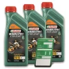 CASTROL 3x 1 L Magnatec STOP-START 5W-30 A5 + Ölwechsel-Anhänger 15CA42