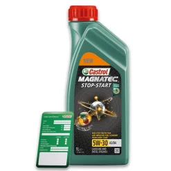 CASTROL 1 L Magnatec STOP-START 5W-30 A3/B4 + Ölwechsel-Anhänger 15C94C