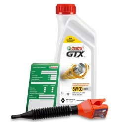 CASTROL 1 L GTX 5W-30 RN17 + Ölwechsel-Anhänger + Einfülltrichter 15CC2F