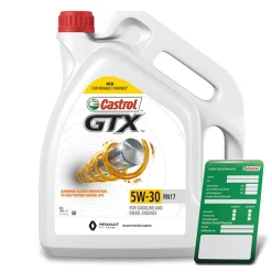 CASTROL 5 L GTX 5W-30 RN17 + Ölwechsel-Anhänger 15CC30