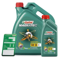 CASTROL 6 L Magnatec 5W-30 DX + Ölwechsel-Anhänger 15C323