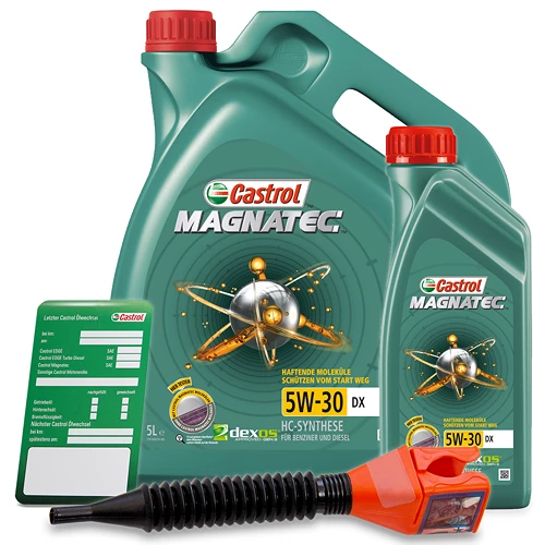 CASTROL 6 L Magnatec 5W-30 + Ölwechsel-Anhänger + Einfülltrichter 15C323 1 CASTROL 6 L Magnatec 5W-30 + Ölwechsel-Anhänger + Einfülltrichter 15C323