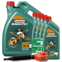 CASTROL 9 L Magnatec 5W-40 C3 + Ölwechsel-Anhänger + Einfülltrichter 15C9CB