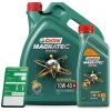 CASTROL 6 L Magnatec Diesel 10W-40 B4 + Ölwechsel-Anhänger 15CA2C