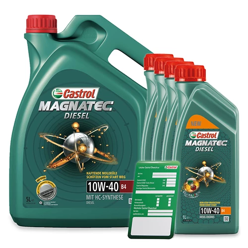 CASTROL 9 L Magnatec Diesel 10W-40 B4 + Ölwechsel-Anhänger 15CA2C 1 CASTROL 9 L Magnatec Diesel 10W-40 B4 + Ölwechsel-Anhänger 15CA2C