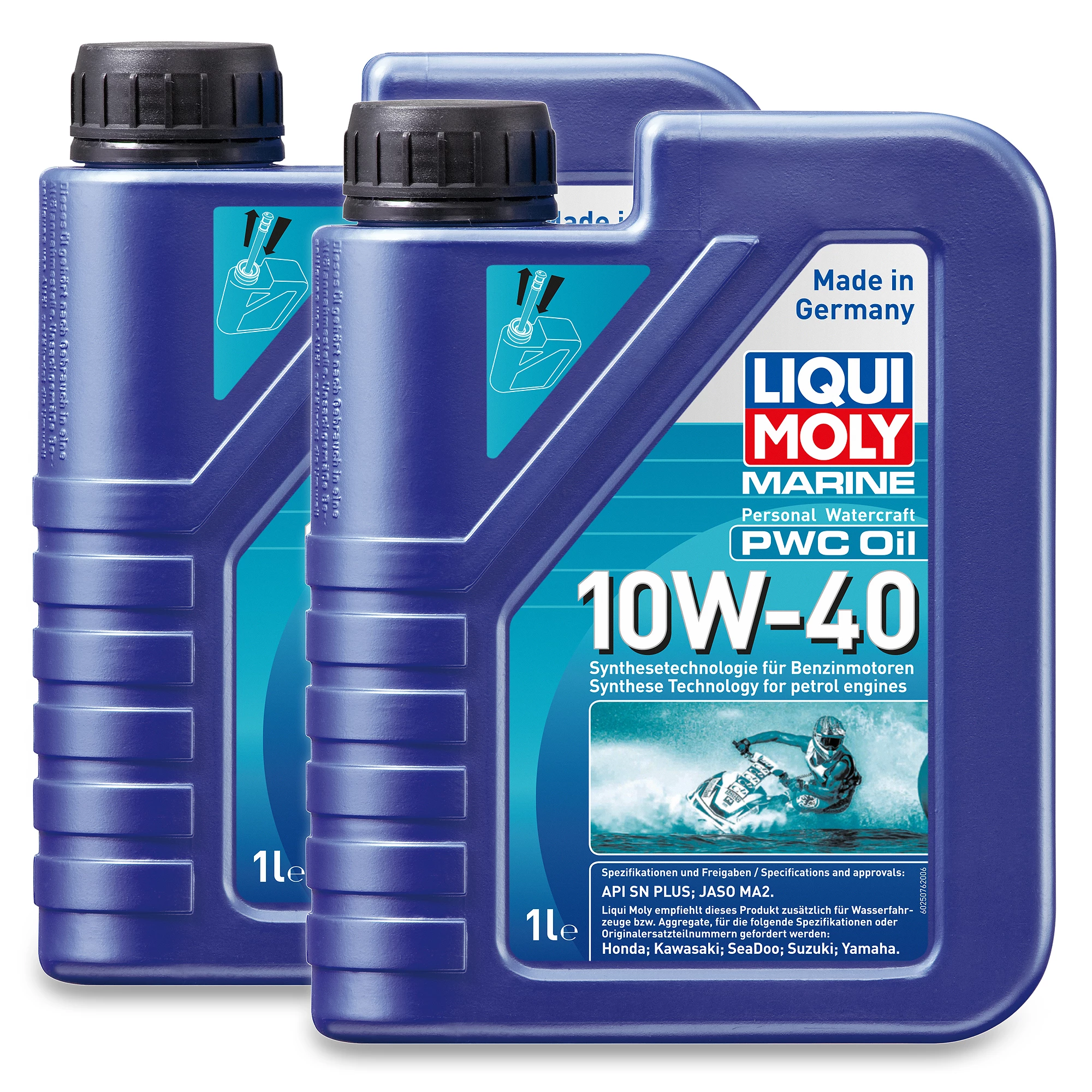 LIQUI MOLY 2x 1 L Marine PWC Oil 10W-40 25076 1 LIQUI MOLY 2x 1 L Marine PWC Oil 10W-40 25076