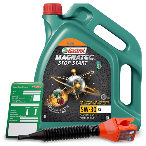 CASTROL 5 L Magnatec Stop-Start 5W-30 C3 + Ölwechsel-Anhänger + Einfülltr 15D612 1 CASTROL 5 L Magnatec Stop-Start 5W-30 C3 + Ölwechsel-Anhänger + Einfülltr 15D612