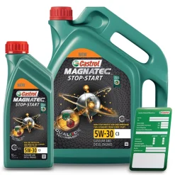 CASTROL 6 L Magnatec Stop-Start 5W-30 C3 + Ölwechsel-Anhänger 15D612