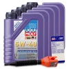 LIQUI MOLY 5x 1 L Leichtlauf High Tech 5W-40 + Ölwechsel-Anhänger + Einfüllt 3863