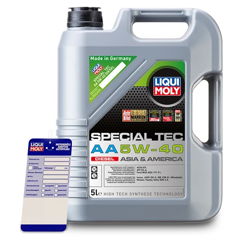 LIQUI MOLY 5 L Special Tec AA 5W-40 Diesel + Ölwechsel-Anhänger 21332 1 LIQUI MOLY 5 L Special Tec AA 5W-40 Diesel + Ölwechsel-Anhänger 21332
