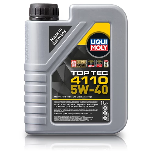LIQUI MOLY 3x 1 L Top Tec 4110 5W-40 + Ölwechsel-Anhänger + Einfülltrichter 21478 2 LIQUI MOLY 3x 1 L Top Tec 4110 5W-40 + Ölwechsel-Anhänger + Einfülltrichter 21478 – Bild 2