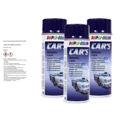 Dupli-Color DUPLI COLOR 3x 400ml Car's Metallic-Lack Blau-lila 706844