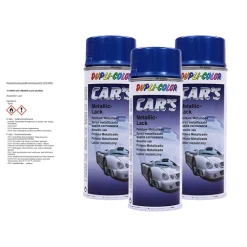 Dupli-Color DUPLI COLOR 3x 400ml Car's Metallic-Lack Azurblau 706837