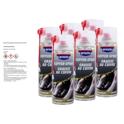 PRESTO 6x 400ml Kupfer-Spray 306383