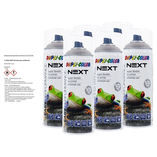 Dupli-Color DUPLI COLOR 6x 400ml NEXT Brussels Grau Seidenmatt 480751 1 Dupli-Color DUPLI COLOR 6x 400ml NEXT Brussels Grau Seidenmatt 480751