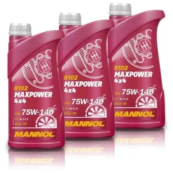 MANNOL 3x 1 L Maxpower 4x4 75W-140 API GL-5 LS (Limited Slip) MN8102-1