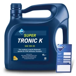 ARAL 4 L SuperTronic K 5W-30 + Ölwechsel-Anhänger 15DBCD