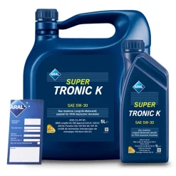 ARAL 6 L SuperTronic K 5W-30 + Ölwechsel-Anhänger 15DBCF