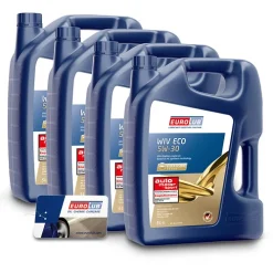 EUROLUB 20 L WIV ECO SAE 5W/30 + Ölwechsel-Anhänger 211005
