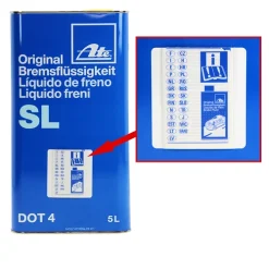 ATE 2 X 5 Liter Bremsflüssigkeit SL DOT4 03.9901-5803.2 -Chemie Geschäft 2795101