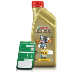 CASTROL 1 L EDGE FLUID TITANIUM 5W-30 C3 + Ölwechsel-Anhänger 15530C