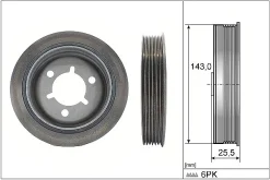 INA Riemenscheibe, Kurbelwelle 544014510