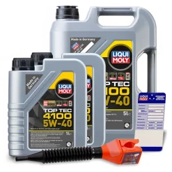 LIQUI MOLY 7 L Top Tec 4100 5W-40 + Ölwechsel-Anhänger 10804131