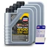 LIQUI MOLY 4x 1 L Top Tec 4100 5W-40 + Ölwechsel-Anhänger 3700