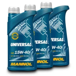 MANNOL 3x 1 L Universal 15W-40 Motoröl MN7405-1