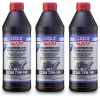 LIQUI MOLY 3x 1 L Vollsynthetisches Hypoid-Getriebeöl (GL5) LS SAE 75W-140 4421