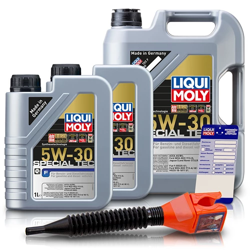 LIQUI MOLY 7 L Special Tec F 5W-30 + Ölwechsel-Anhänger + Trichter 3853 1 LIQUI MOLY 7 L Special Tec F 5W-30 + Ölwechsel-Anhänger + Trichter 3853