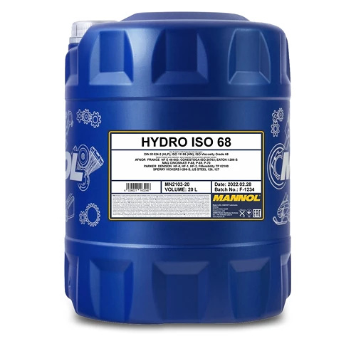 MANNOL 20 L Hydro ISO 68 Hydrauliköl MN2103-20 1 MANNOL 20 L Hydro ISO 68 Hydrauliköl MN2103-20