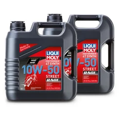 LIQUI MOLY 2x 4 L Motorbike 4T Synth 10W-50 Street Race Motoröl 1686