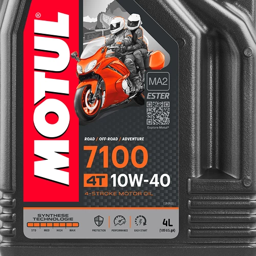 MOTUL 2x 4 L 7100 4T 10W40 Motoröl 109396 2 MOTUL 2x 4 L 7100 4T 10W40 Motoröl 109396 – Bild 2