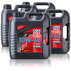 LIQUI MOLY 4x 4 L Motorbike 4T Synth 10W-60 Street Race Motoröl 1687