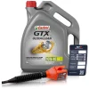 CASTROL 5 L GTX Ultraclean 10W-40 A/B+Ölwechsel-Anhänger+Einfülltrich 15F090