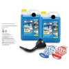 SONAX 2x 5 L AntiFrost+KlarSicht Konzentrat Scheibenfrostschutz+Trichte 03325050